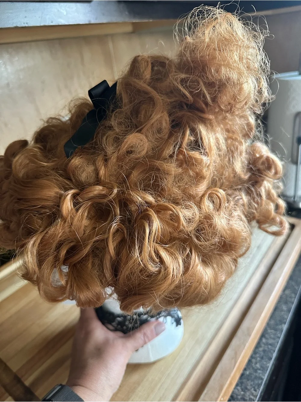 Gibson Girl Style Wig in Strawberry Blonde - Gilded Age Glamour
